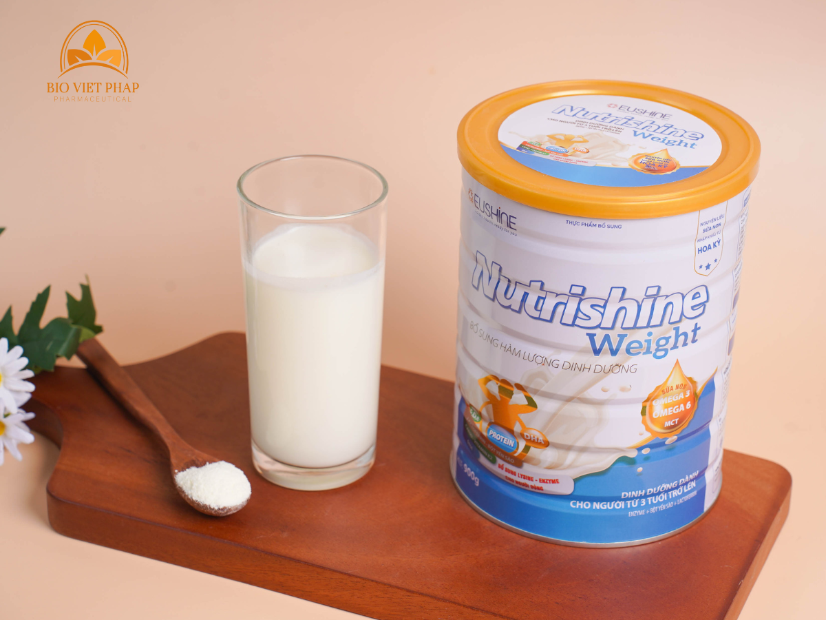 Sữa dinh dưỡng Nutrishine Weight - Sản phẩm bổ sung Lactoferrin