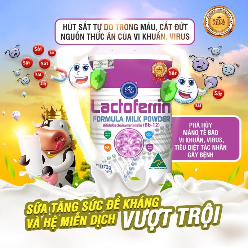 Sữa Lactoferrin Formula Milk Powder hồng