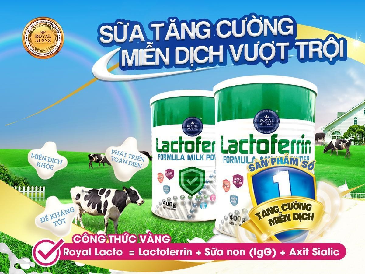 Sữa Lactoferrin Formula Milk Powder xanh